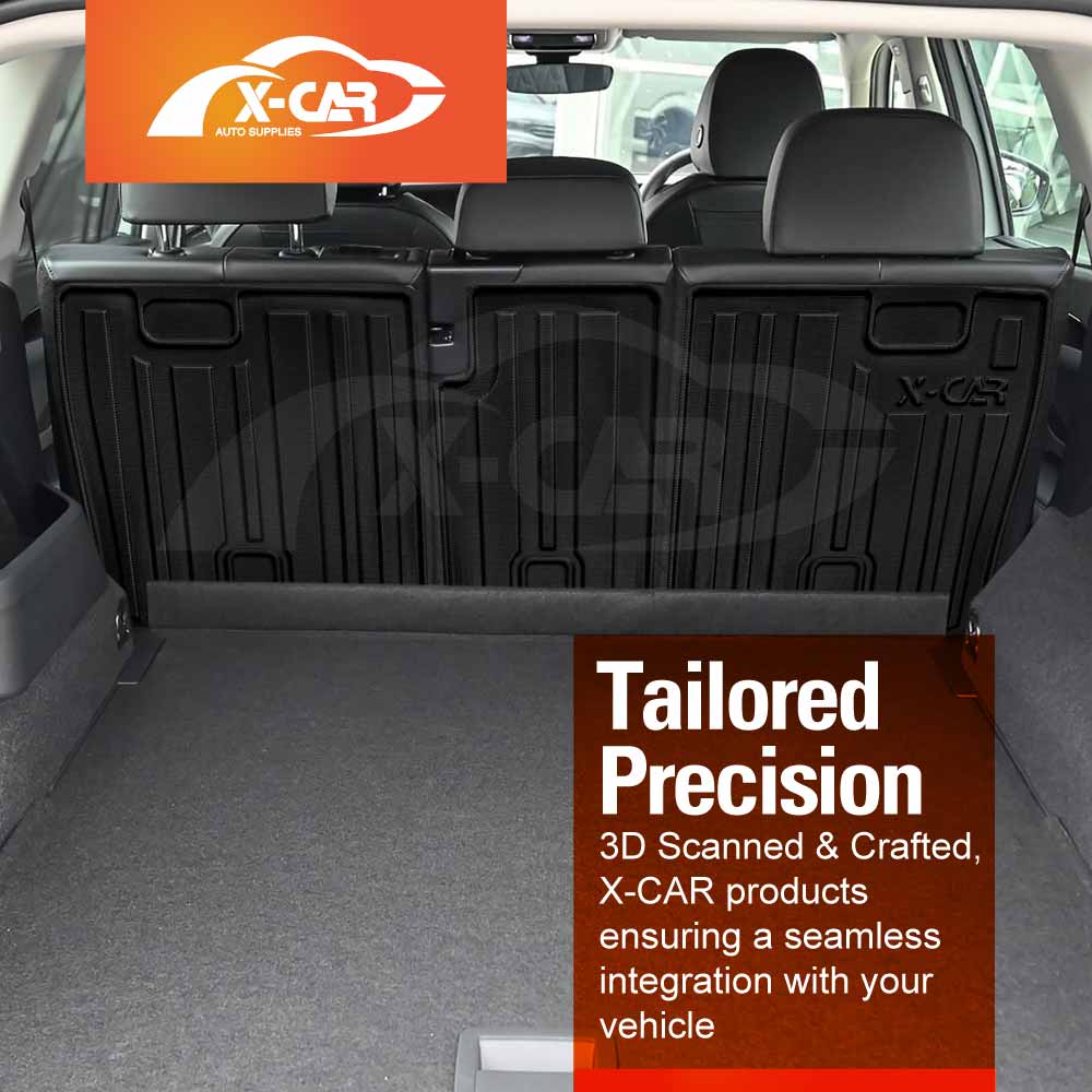 Boot Liner Kick Mats Set for Volkswagen Tayron 5-Seater 2025-Onwards All Weather Heavy Duty Cargo Car Trunk Back Seat Protector