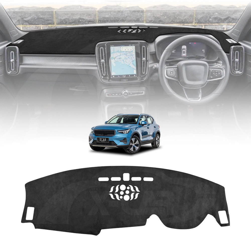 Dash Mat for Volvo XC40 2018-Onwards Non-HUD Non-Slip Microfiber Pad Cover Interior Accessories