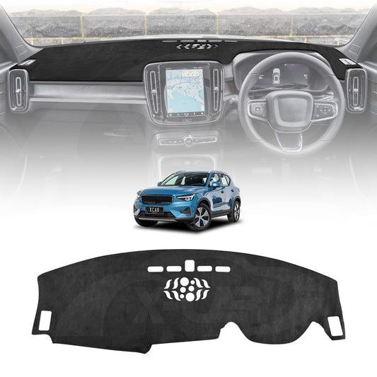 Dash Mat for Volvo XC40 2018-Onwards Non-HUD Non-Slip Microfiber Pad Cover Interior Accessories