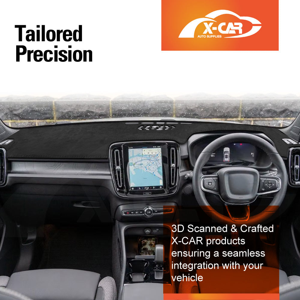 Dash Mat for Volvo XC40 2018-Onwards Non-HUD Non-Slip Microfiber Pad Cover Interior Accessories
