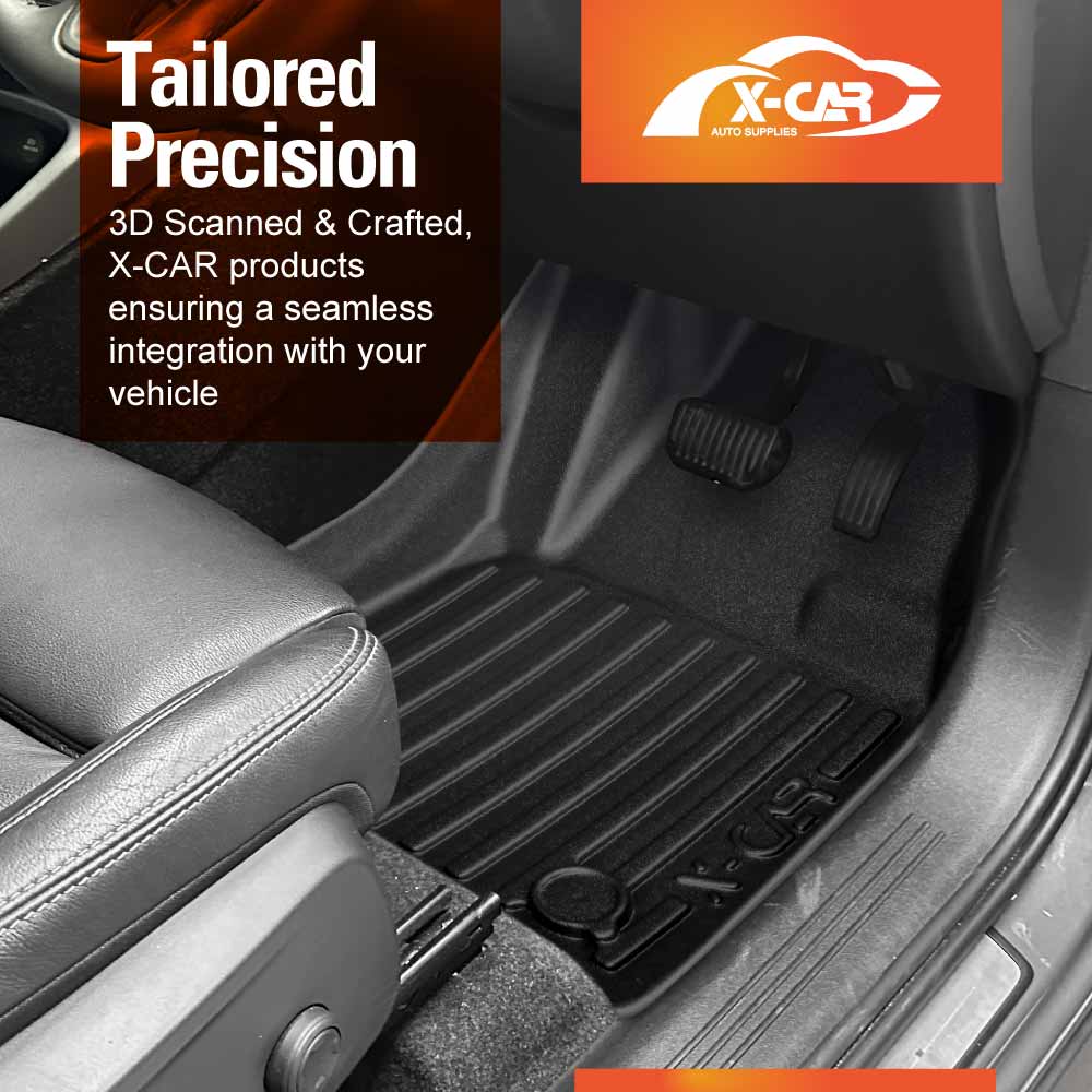 Floor Mats Boot Liner Set for Volvo XC40 2018-Onwards All Weather Heavy Duty Car Trunk Cargo Kick Back Seat Protector Cover