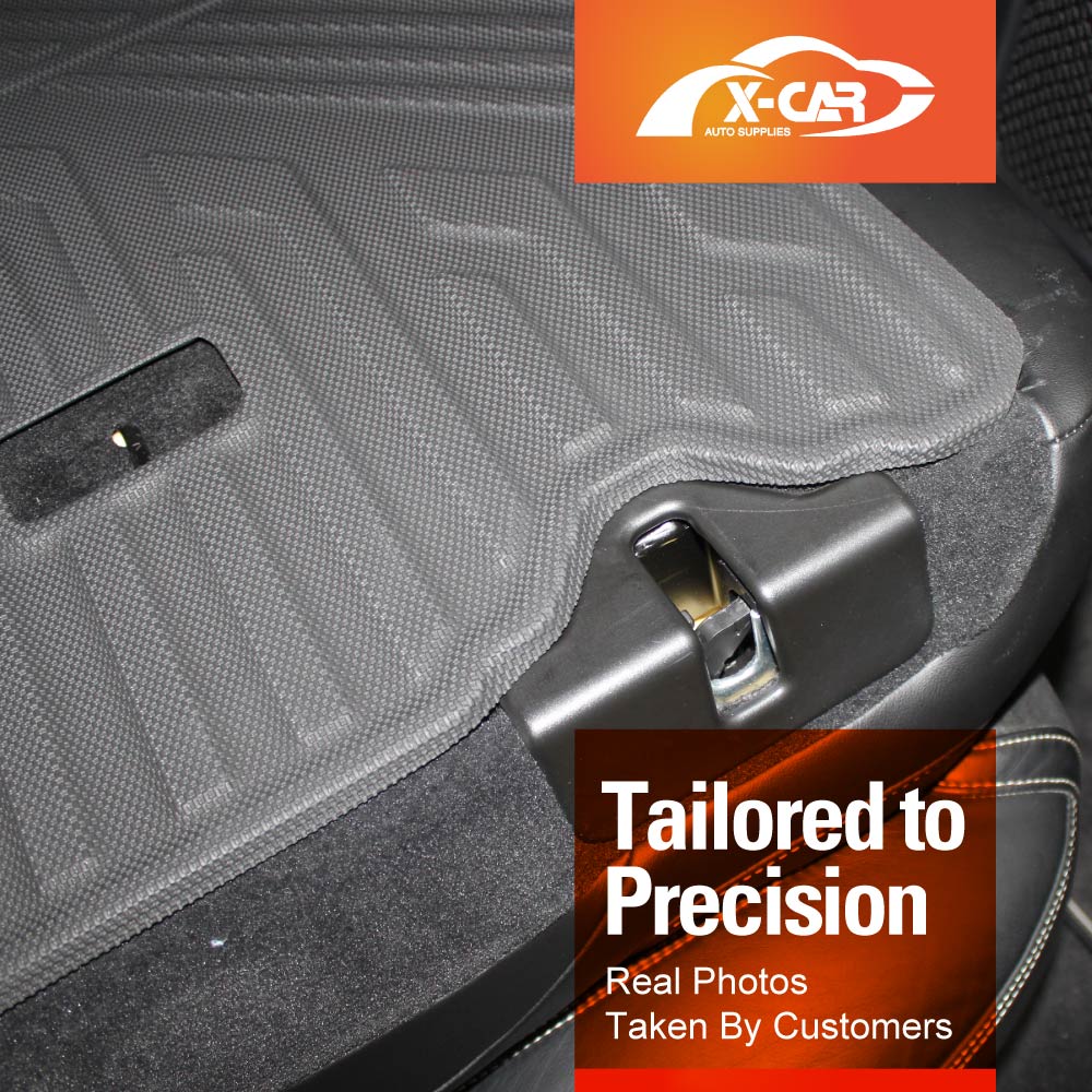 Boot Liners Kick Mats Set for Volvo XC60 XC 60 2017-Onwards All Weather Heavy Duty Cargo Car Trunk Back Seat Protector