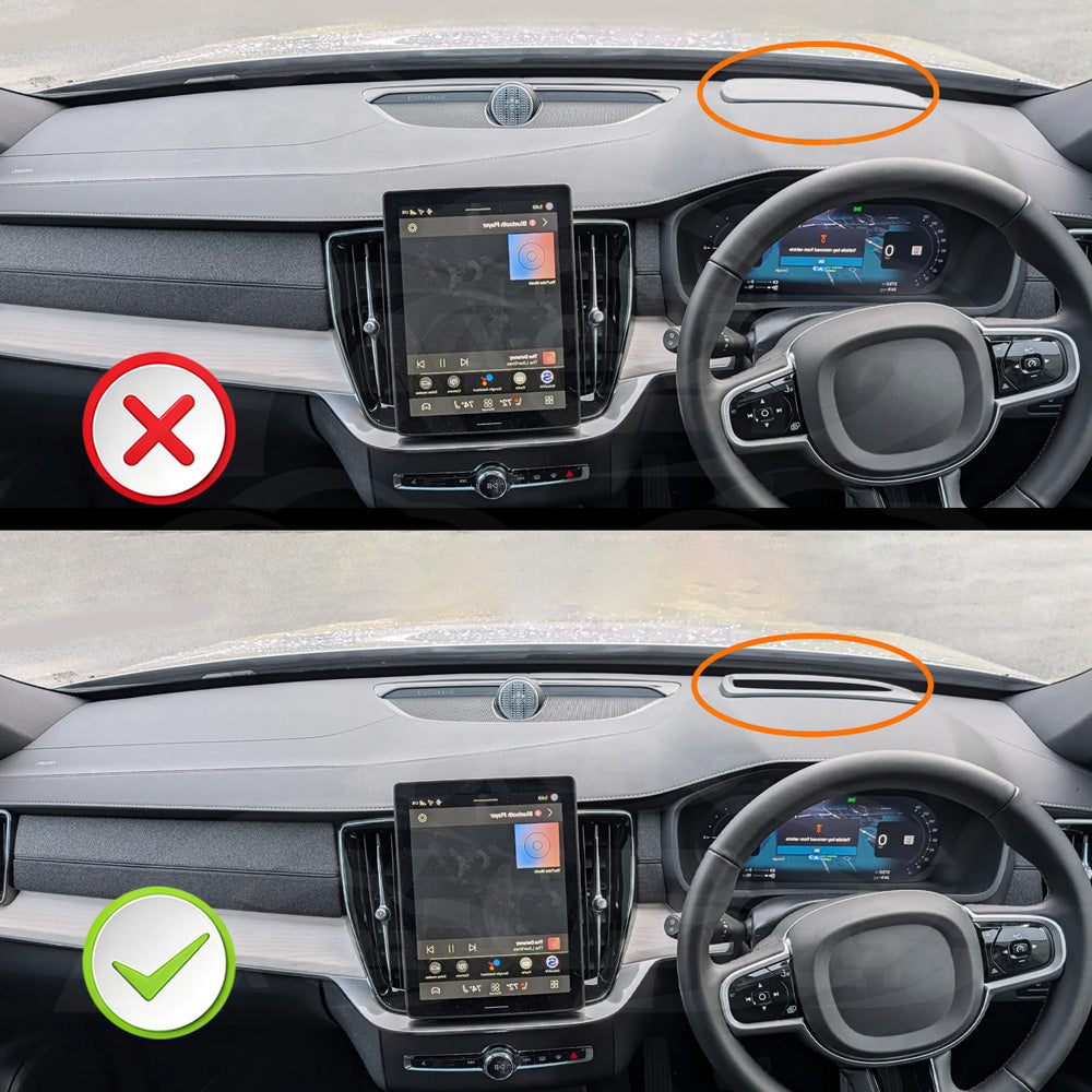 Dash Mat for Volvo XC90 XC 90 2015-Onwards with HUD Non-Slip Microfiber Pad Cover Interior Accessories