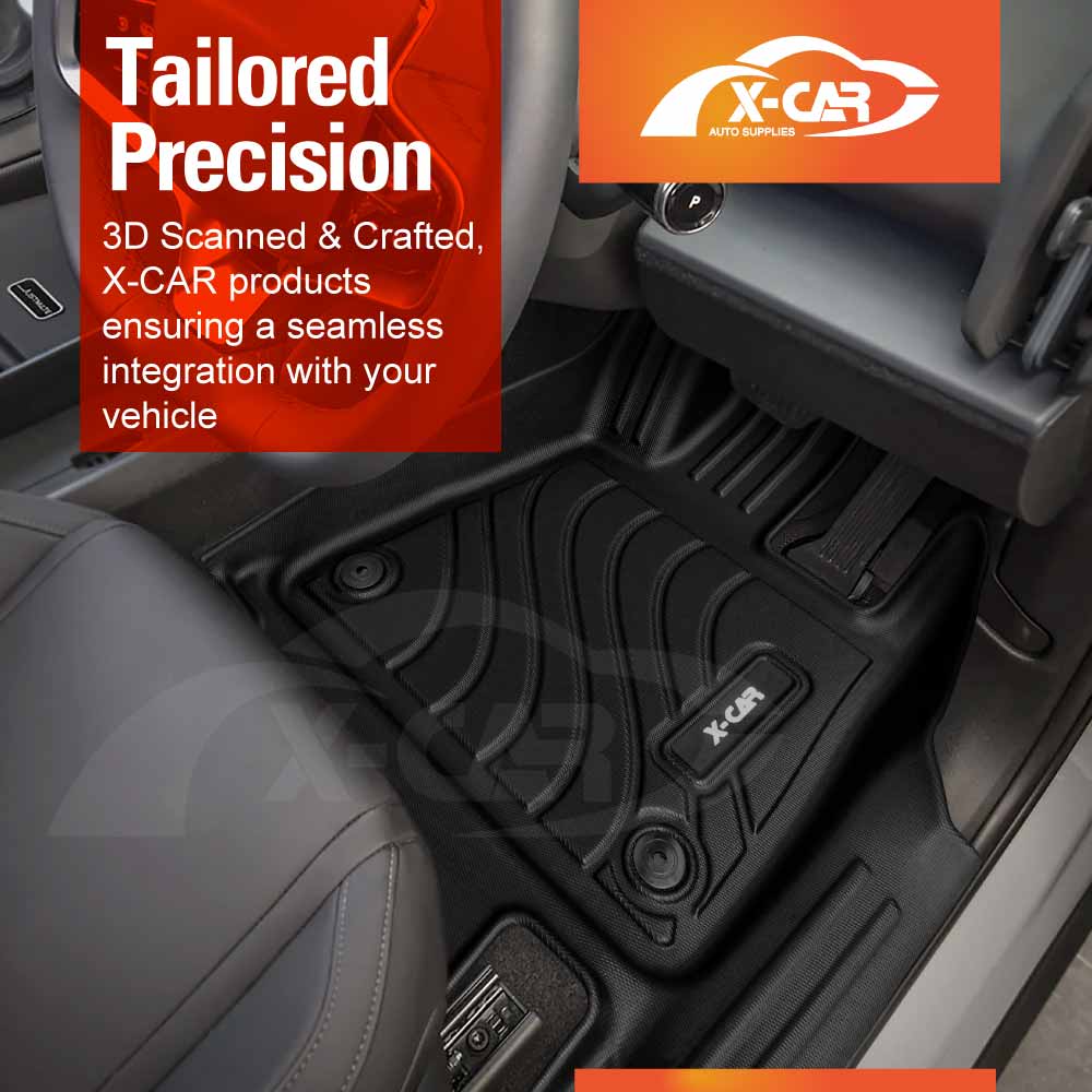 Floor Mats Boot Liner Set for Volvo EX30 2024-Onwards All Weather Heavy Duty Cargo Car Trunk Luggage Tray