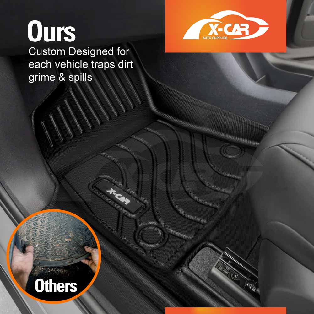 Floor Mats Boot Liner Set for Volvo EX30 2024-Onwards All Weather Heavy Duty Cargo Car Trunk Luggage Tray