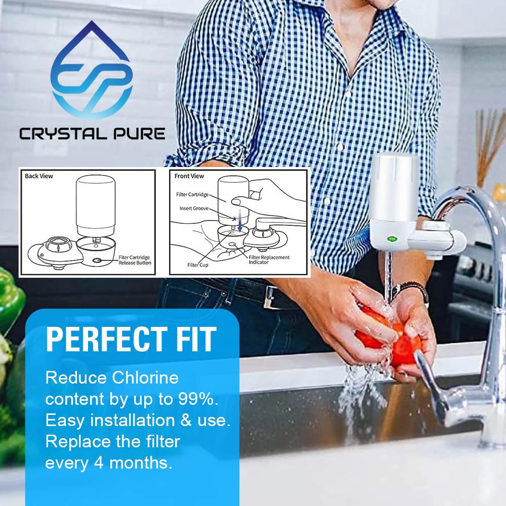 Replacement Water Filter Cartridge Refill for Brita Basic/Complete Water Filter Faucet Mount System FR-200 FF-100 36311