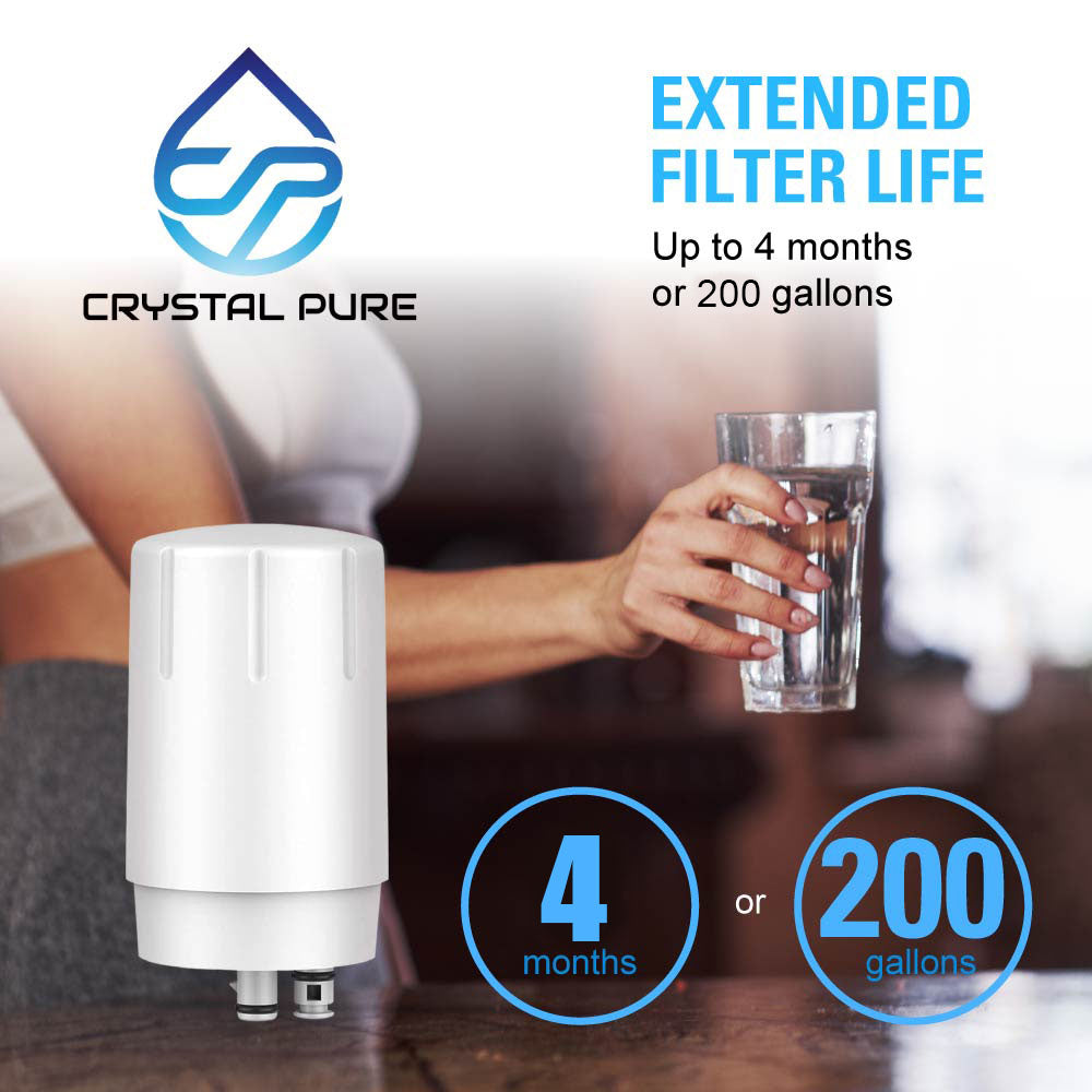 3 Packs Replacement Water Filter Cartridge Refill for Brita Basic/Complete Water Filter Faucet Mount System FR-200 FF-100 36311