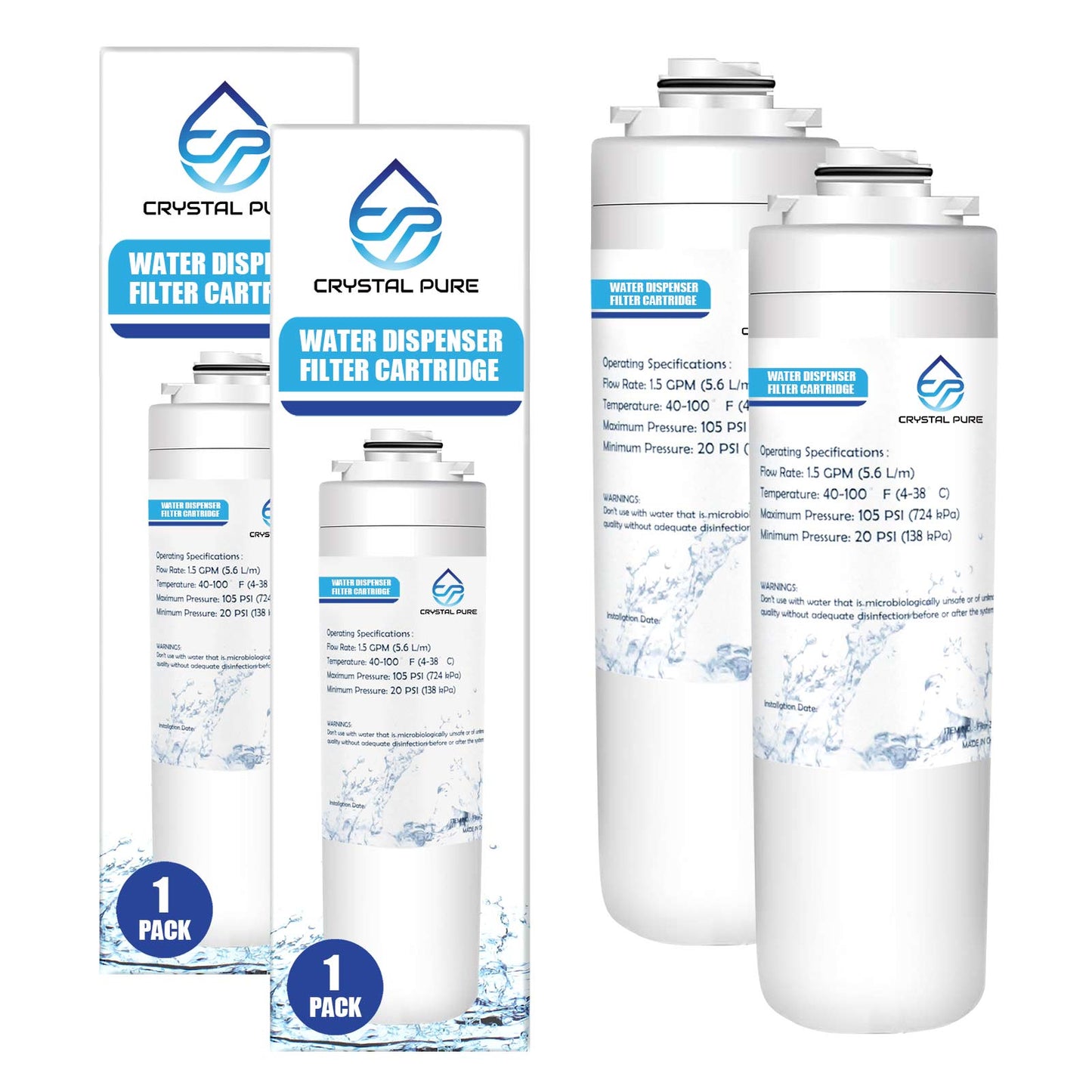 Replacement Water Filter for Elkay 51300C Compatible with ezH2O and Halsey Taylor Bottle Filling Stations 2-Pack