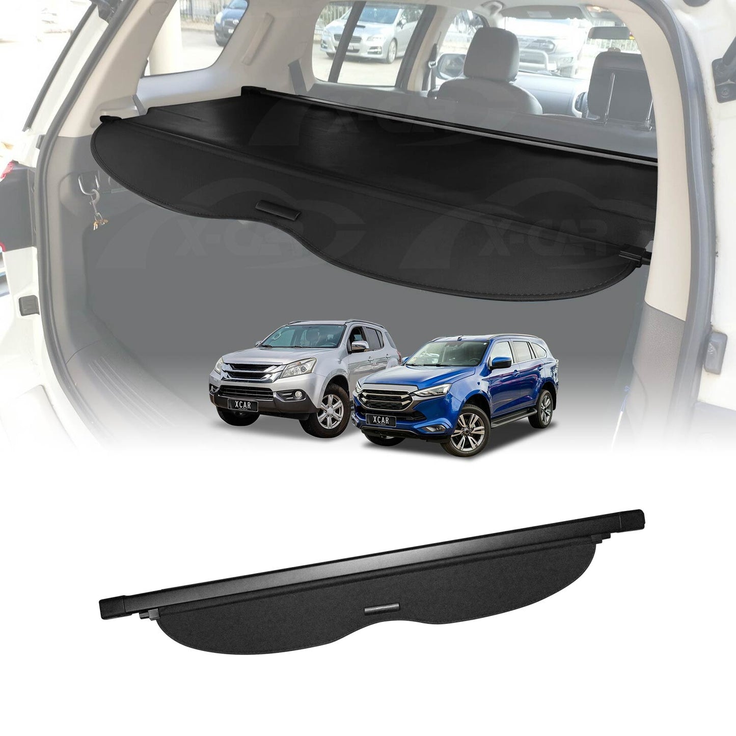 Retractable Car Trunk Shade For Isuzu MU-X MUX 2013-Onwards Rear Cargo Security Shield Luggage Cover
