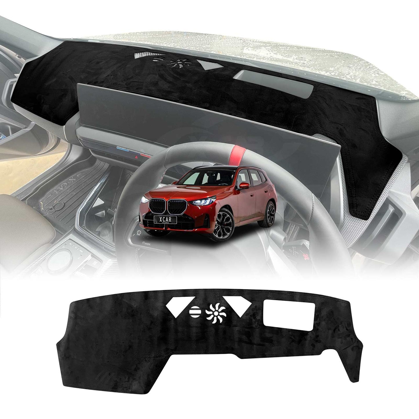 Dash Mat for BMW X3 G45 Series 2024-Onwards With HUD Non-Slip Microfiber Pad Cover Interior Accessories