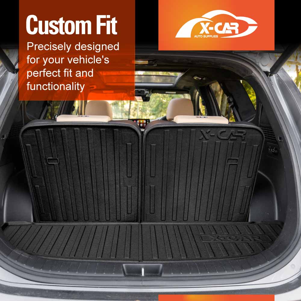 3 Pcs Boot Liners for Hyundai Santa Fe SantaFe 2018-2023 All Weather Heavy Duty Cargo Trunk Cover Mat Luggage Tray Car Accessories