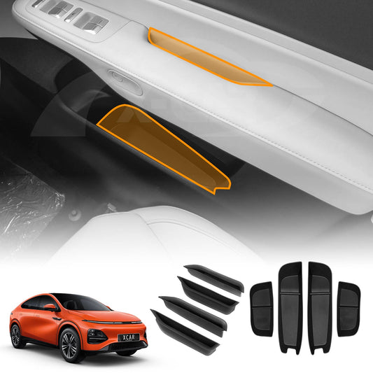 Door Handle & Side Storage Box Tray for Xpeng G6 2024-Onwards Pocket Organizer Accessories Front and Rear Row