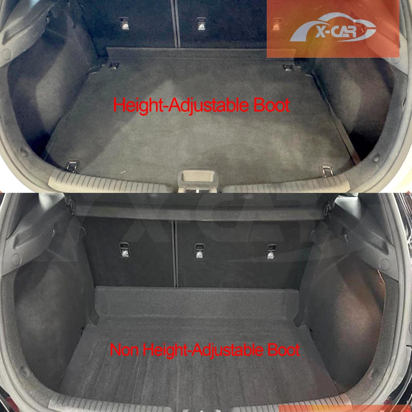 Floor Mats Boot Liner for Hyundai i30 Hatchback 2018-Onwards Height Ajustable Boot All Weather Heavy Duty Cargo Car Trunk Luggage Tray