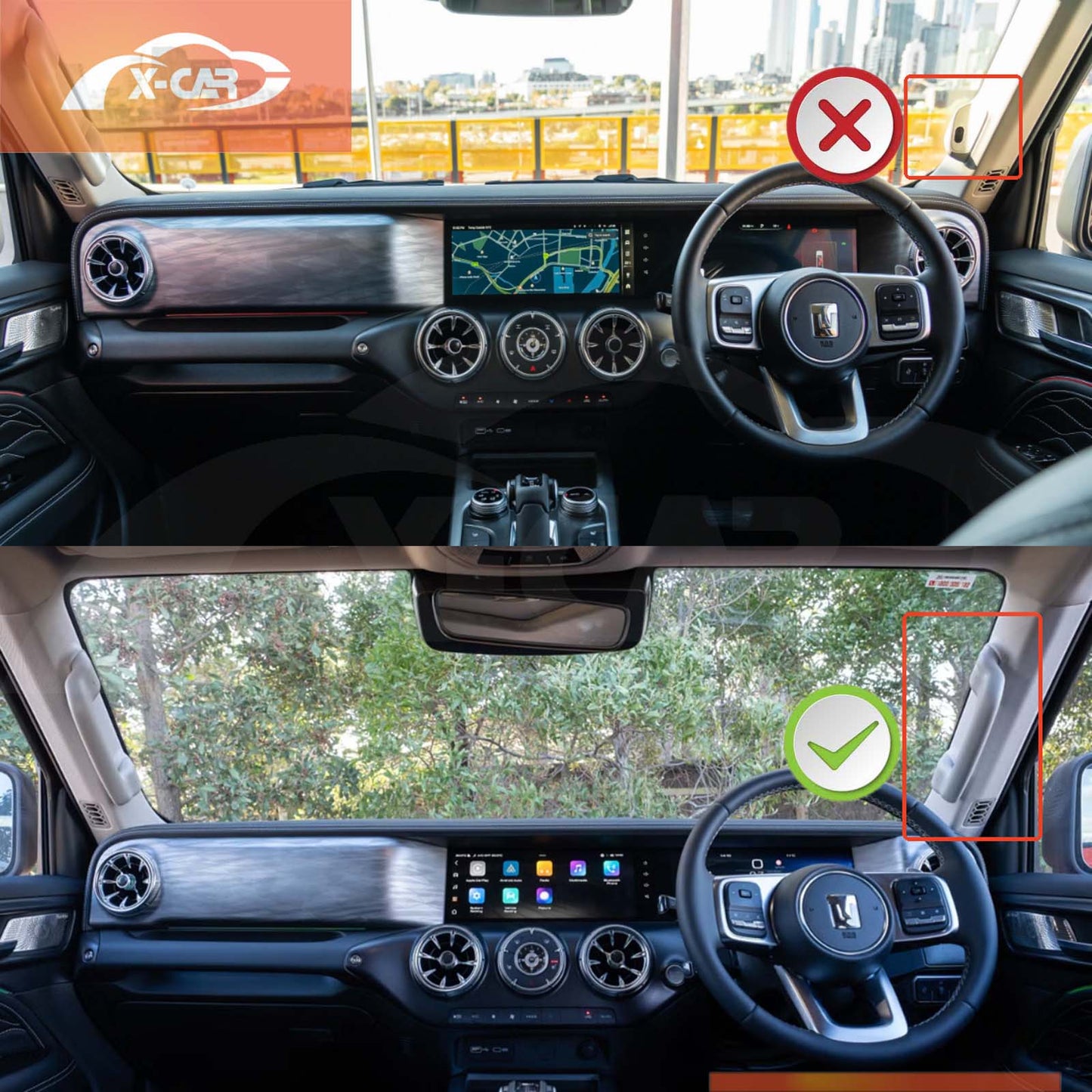 A-Pillar Phone Holder Mount for GWM Tank 300 2023-2025 Reinforced Aluminium Alloy Accessories