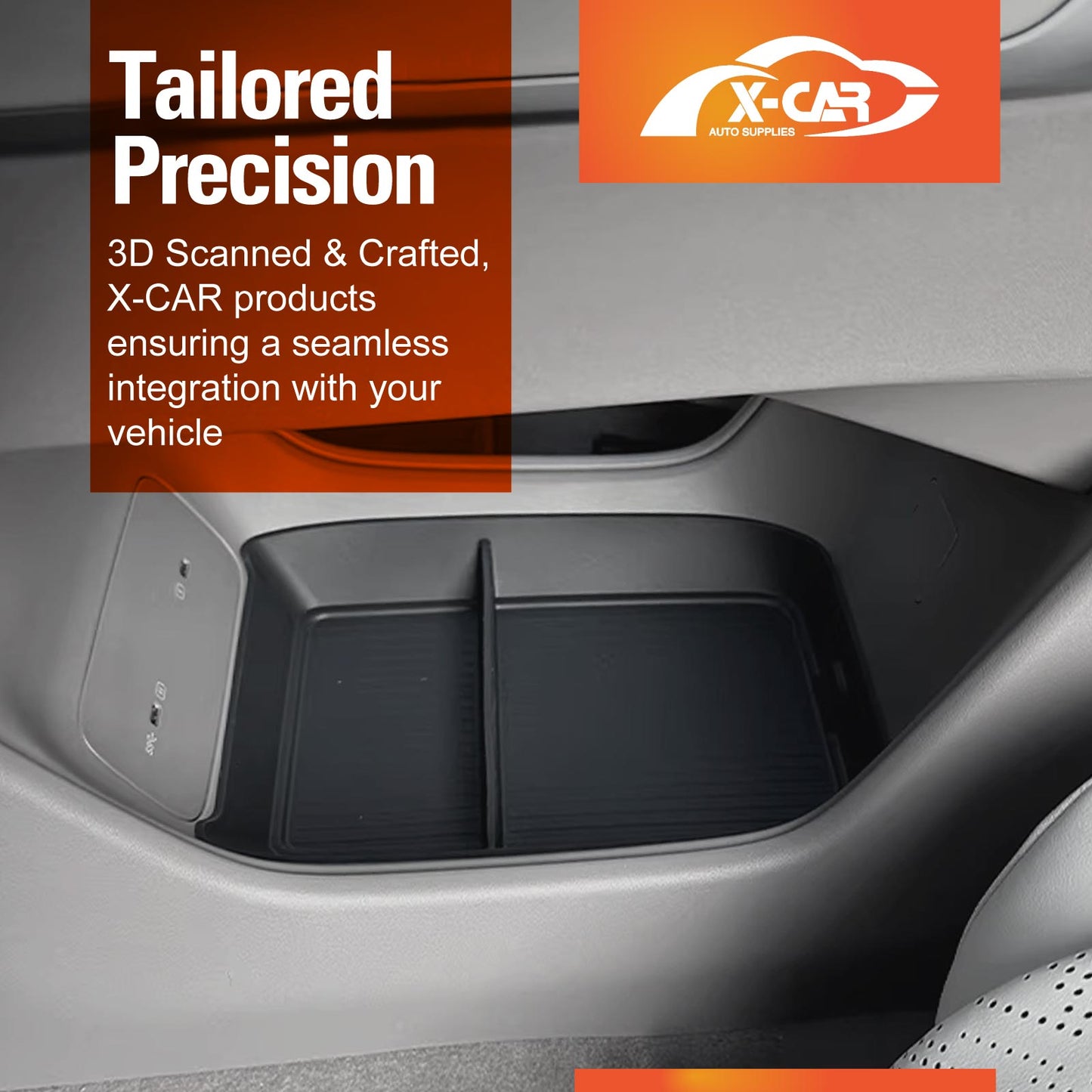 Lower Centre Console Organizer Tray for Zeekr 7X 2025-Onwards Storage Box Cup Holder Car Interior Accessories