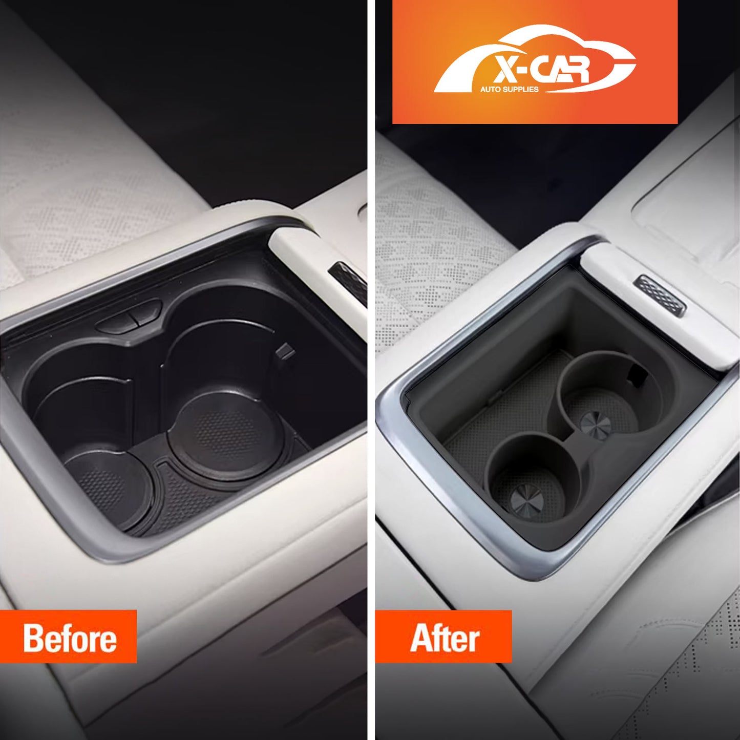Cup Holder Storage Tray for Zeekr 7X 2025-Onwards Centre Console Anti-Slip Organizer Box Car Interior Accessories