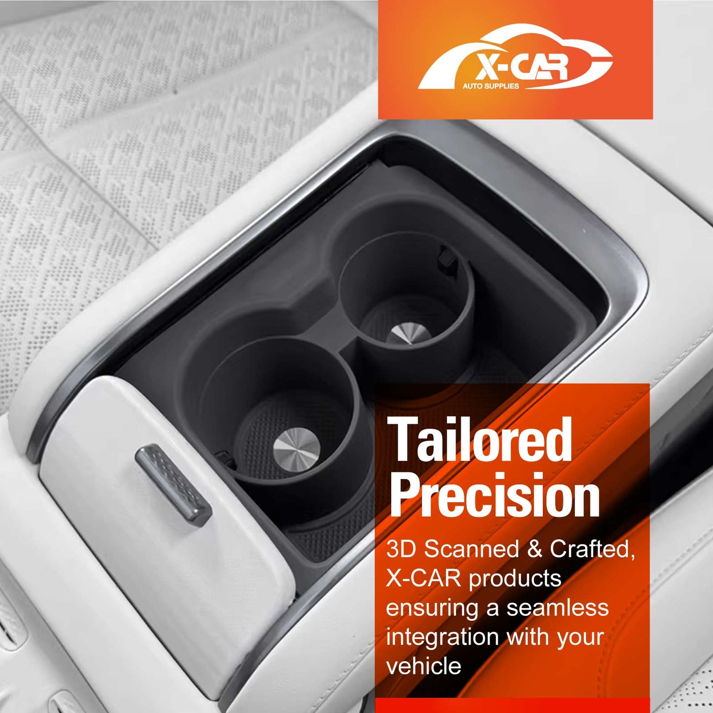 Cup Holder Storage Tray for Zeekr 7X 2025-Onwards Centre Console Anti-Slip Organizer Box Car Interior Accessories