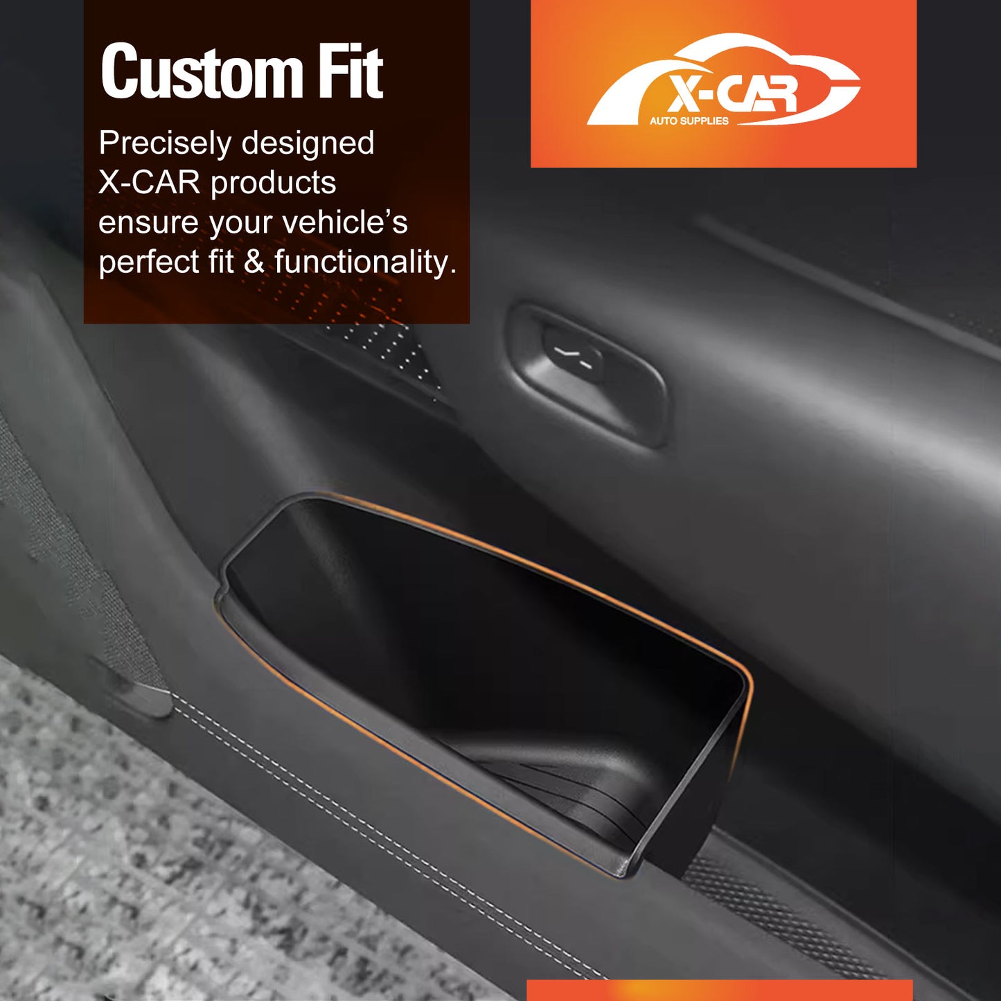Door Side Storage Bin Box for Zeekr 7X 2025-Onwards Front Lower Door Storage Organizer Silicone Car Interior Accesories Set of 2