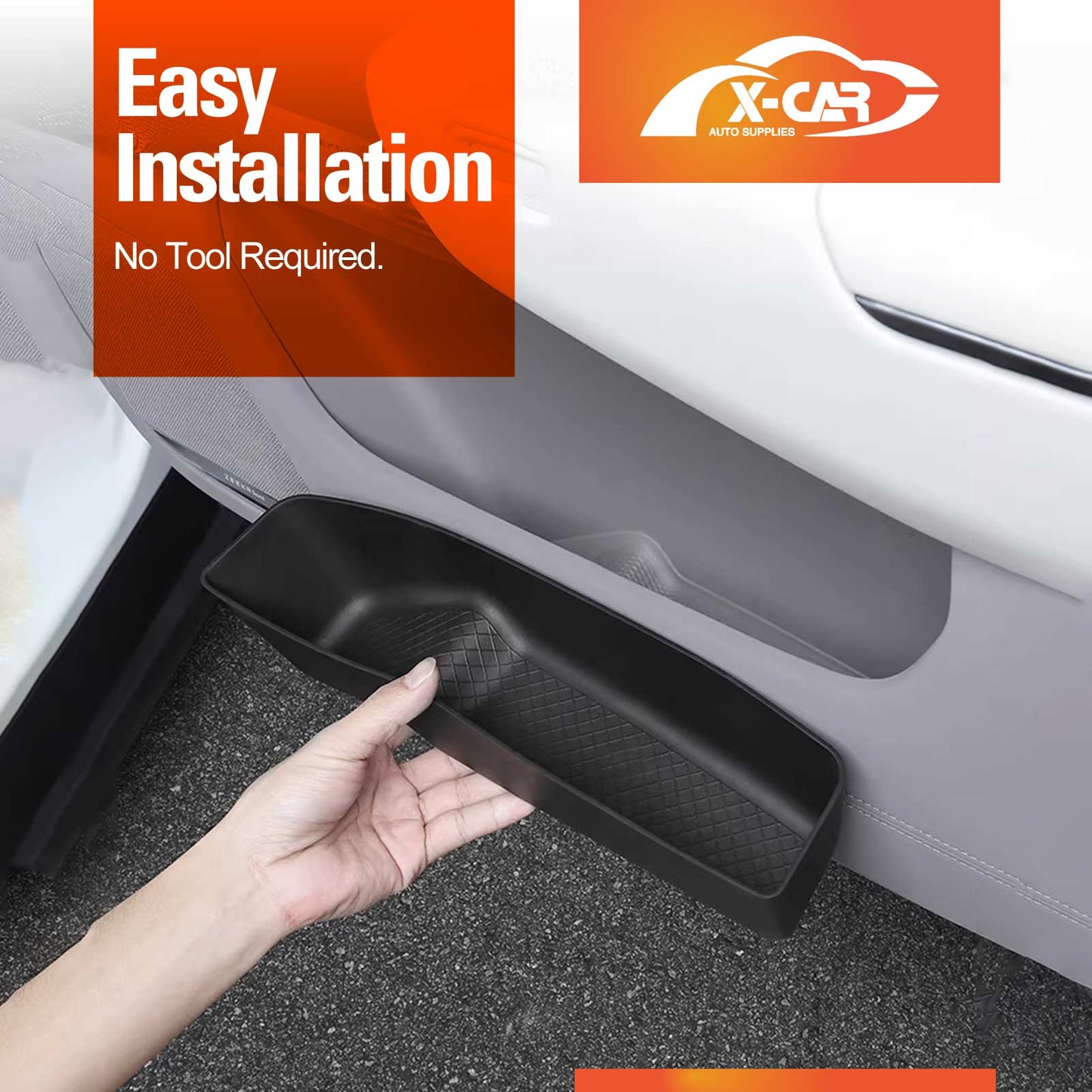 Car Door Side Storage Box Tray for Zeekr 7X 2025-Onwards Organizer Accessories Front and Rear Row Set of 4