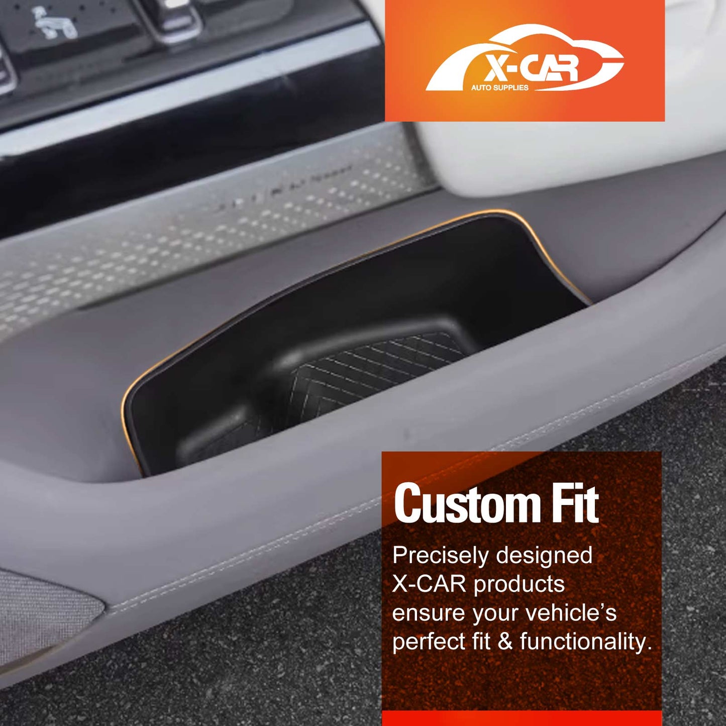 Car Door Side Storage Box Tray for Zeekr 7X 2025-Onwards Organizer Accessories Front and Rear Row Set of 4