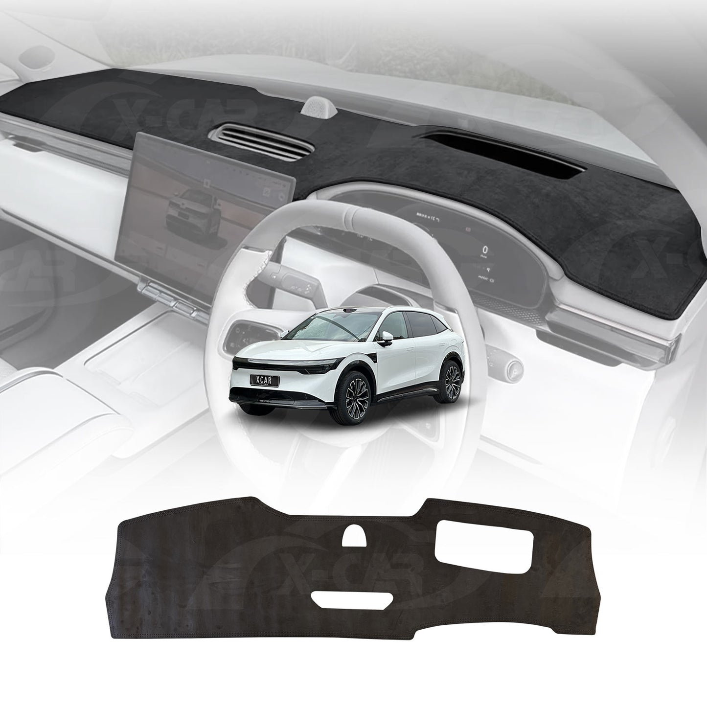 Dash Mat for Zeekr 7X With HUD 2025-Onwards Non-Slip Microfiber Pad Interior Accessories