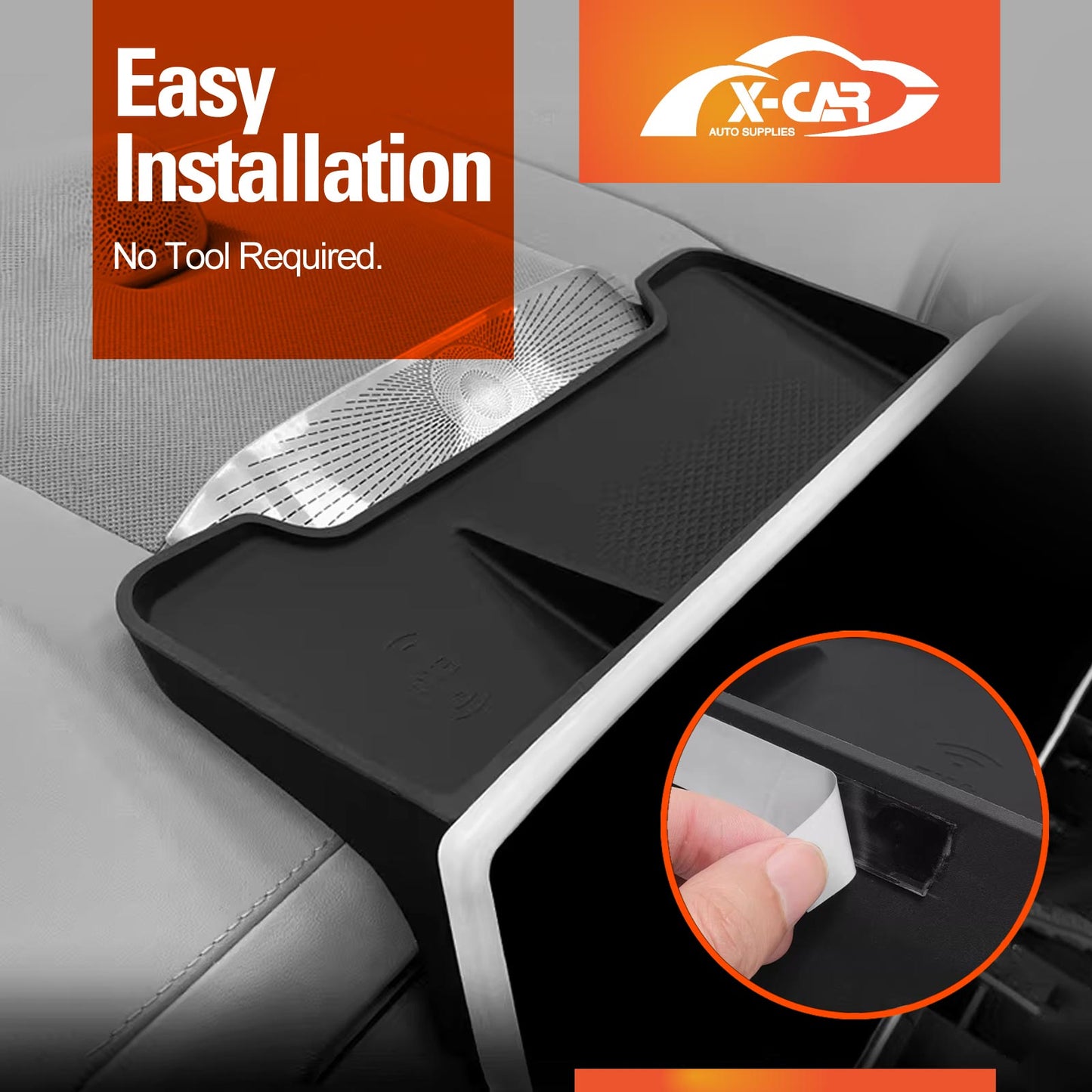 Center Console Organizer Tray for Zeekr 7X 2025-Onwards Dashboard Behind Touch Screen Storage Box Interior Accessories