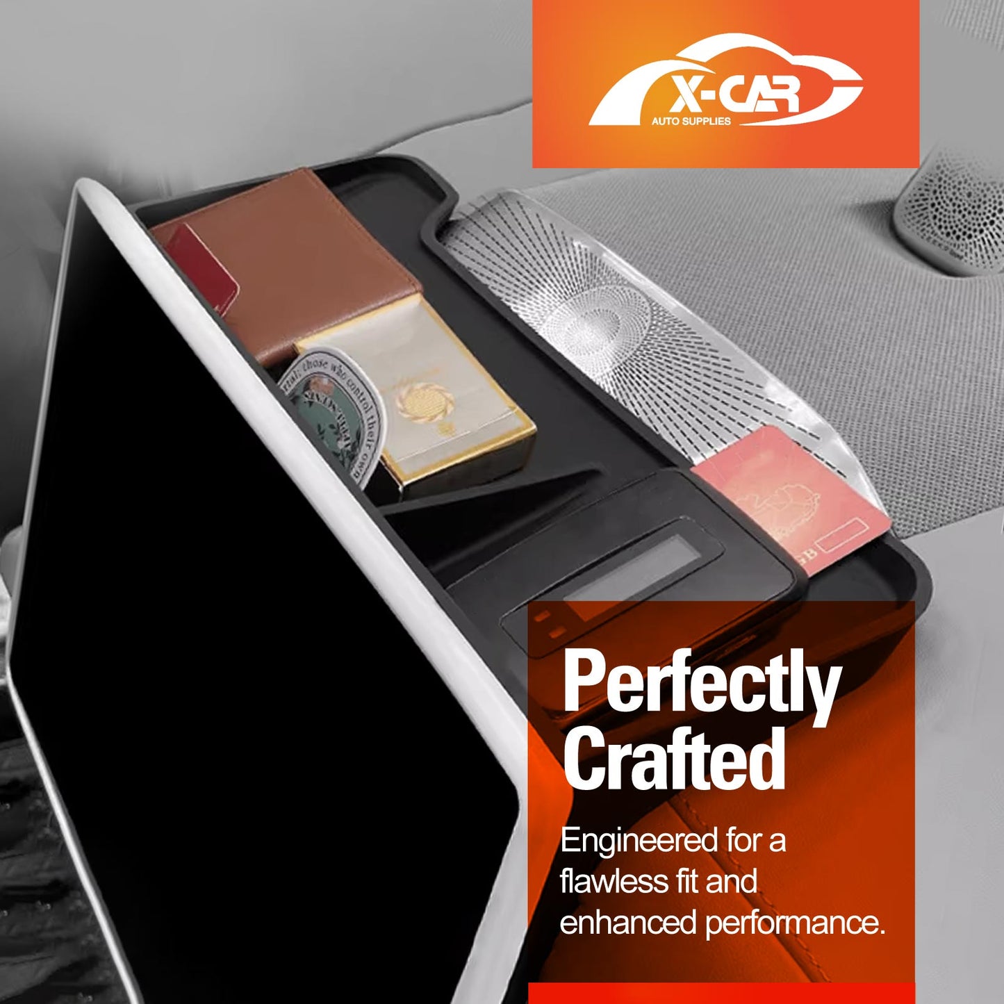 Centre Console Storage Set for Zeekr 7X 2025-Onwards Armrest Box Cup Holder Tray Car Wireless Phone Pad Organizer Accessories