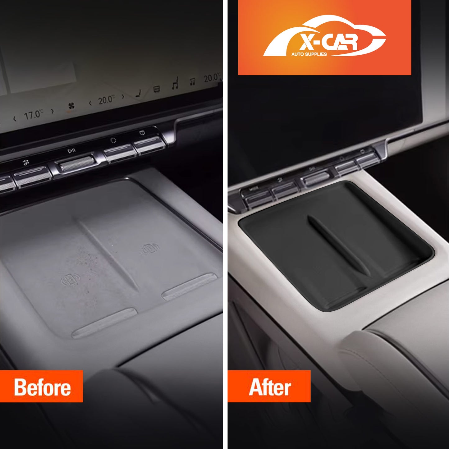 Wireless Charging Mat for Zeekr 7X 2025-Onwards Center Console Non-Slip Silicone Protective Pad Interior Accessories