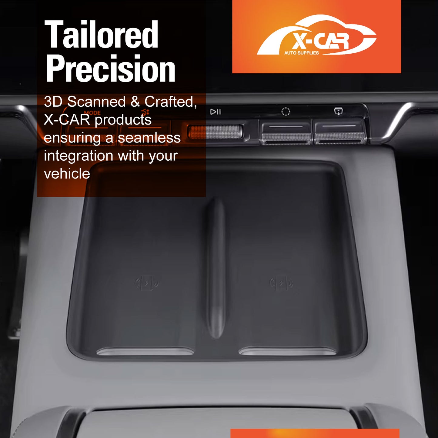 Centre Console Storage Set for Zeekr 7X 2025-Onwards Armrest Box Cup Holder Tray Car Wireless Phone Pad Organizer Accessories