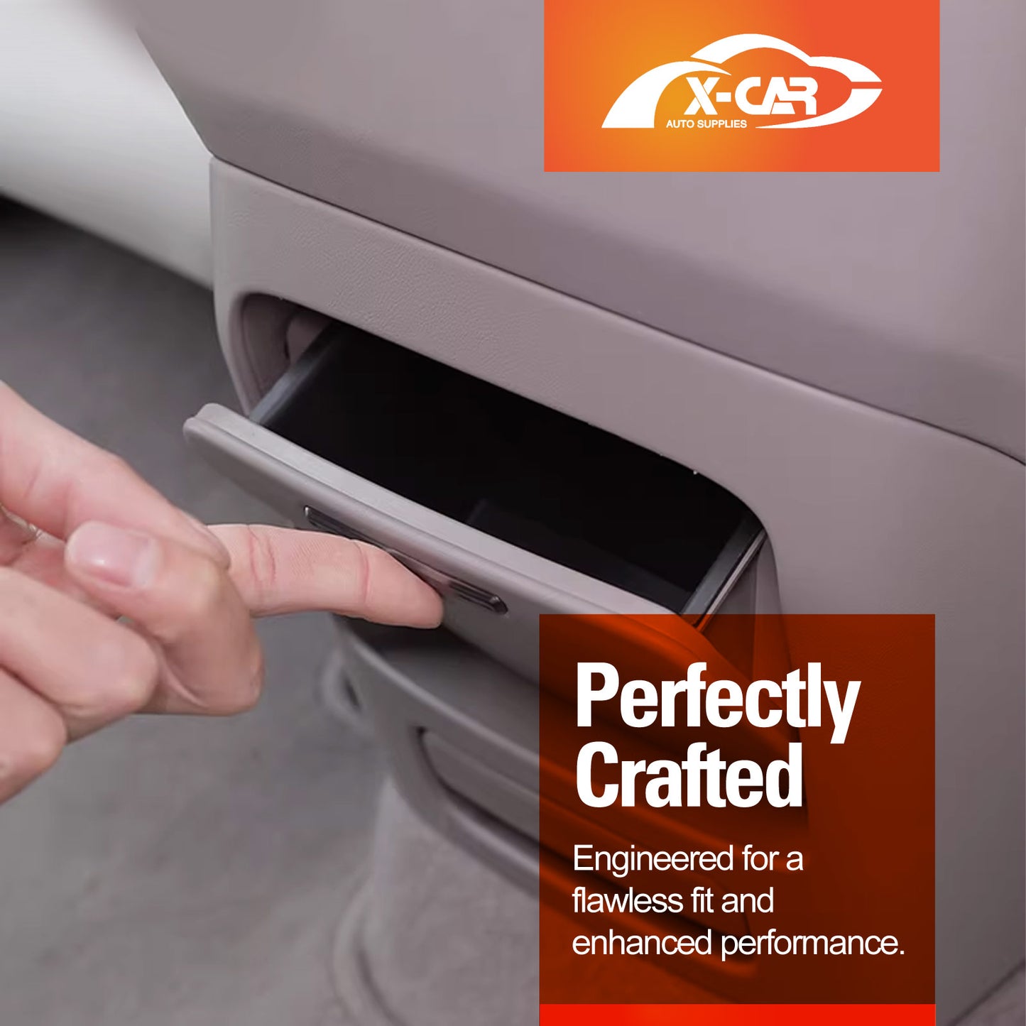 Rear Armrest Storage Bin Insert for Zeekr 7X 2025‑Onwards Center Console Air Vent Rear Seat Organizer Accessories