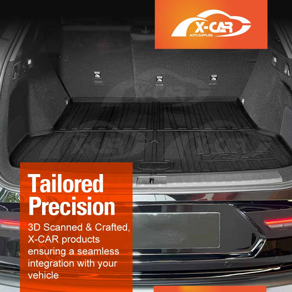 Floor Mats Boot Liner Set for Zeekr 7X 2025-Onwards All Weather Heavy Duty Car Trunk Cargo Kick Back Seat Protector Cover