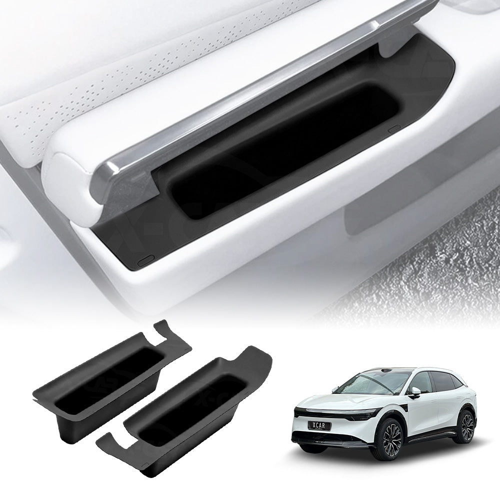 Door Handle Hidden Insert Tray for Zeekr 7X 2025-Onwards Front Door Compartment Silicone Storage Organiser 2PCS