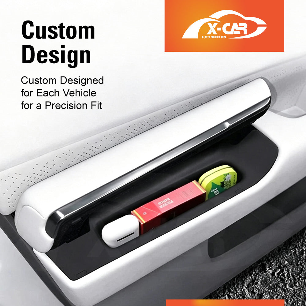 Door Handle & Side Storage Tray Set for Zeekr 7X 2025-Onwards Hidden Insert Pocket Organiser Box interior Accessories 10 Pcs
