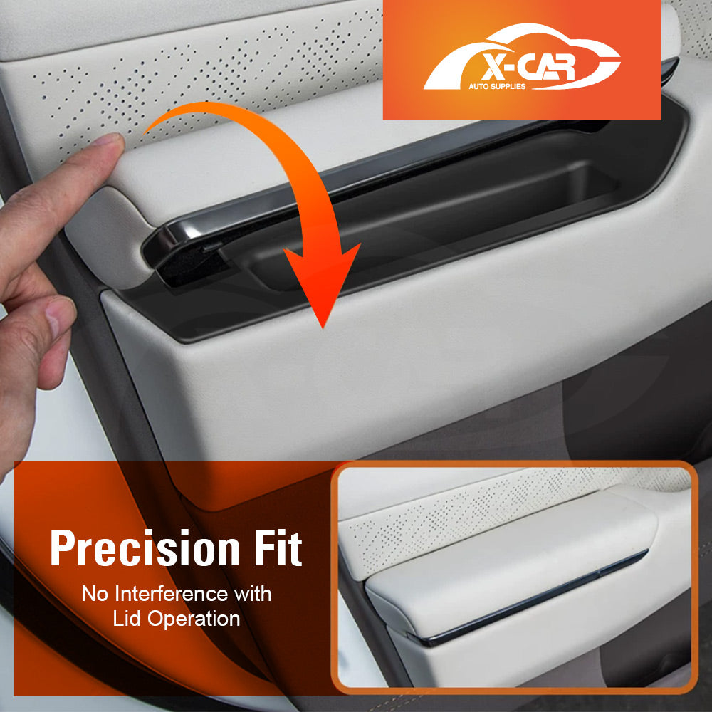 Door Handle Hidden Insert Tray for Zeekr 7X 2025-Onwards Front Door Compartment Silicone Storage Organiser 2PCS