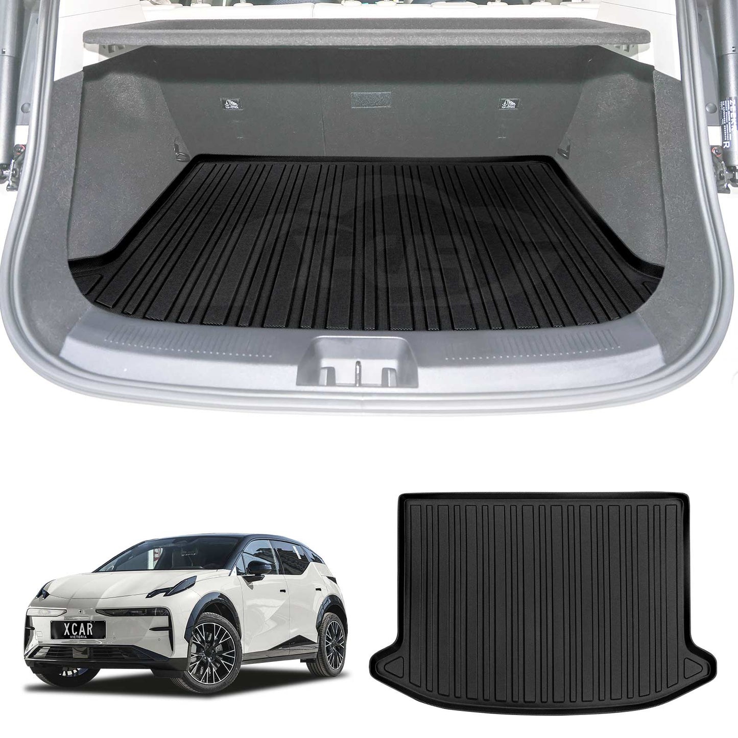 Boot Liner for Zeekr X 2024-2025 All Weather Heavy Duty Cargo Trunk Mat Luggage Tray