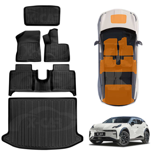 3D Floor Mats Boot Liner for Zeekr X 2024-2025 All Weather Heavy Duty Cargo Car Front Trunk Luggage Tray