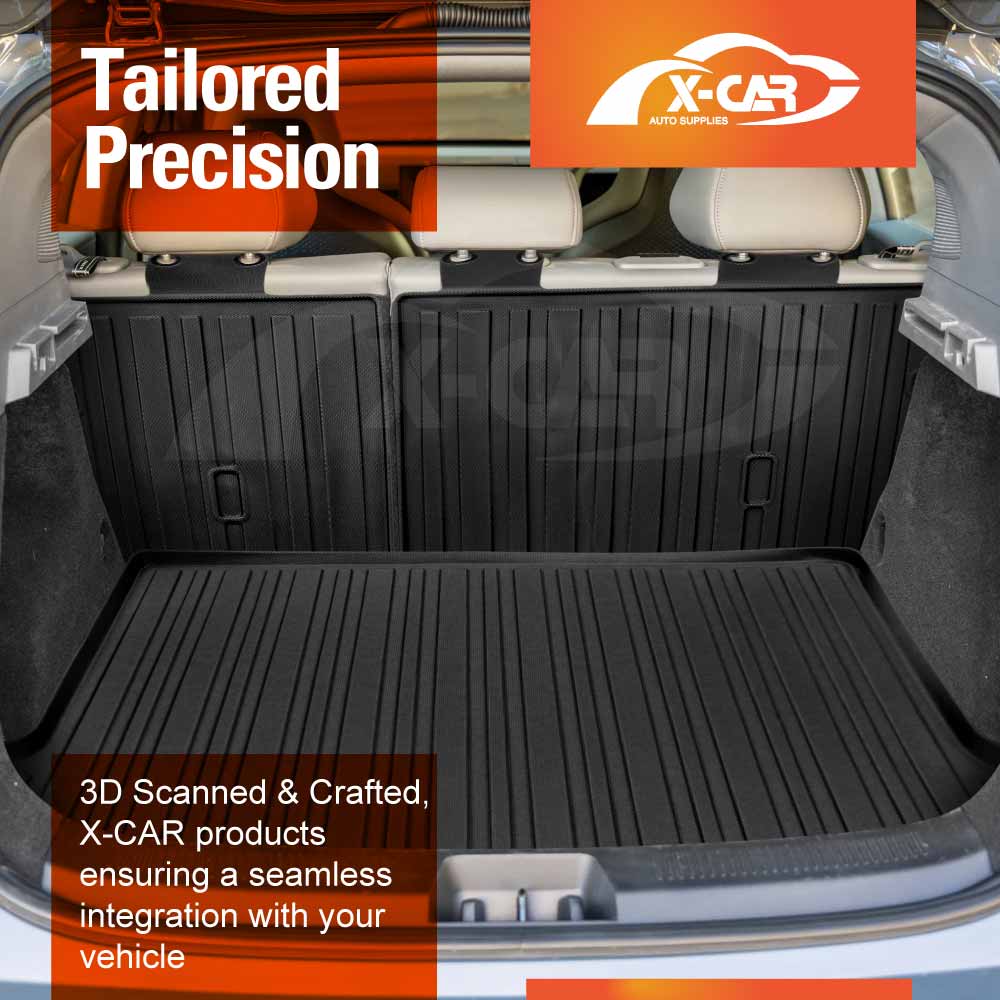 Floor Mats Boot Liner Set for Zeekr X 2024-Onwards All Weather Heavy Duty Car Front Trunk Cargo Kick Back Seat Protector Cover