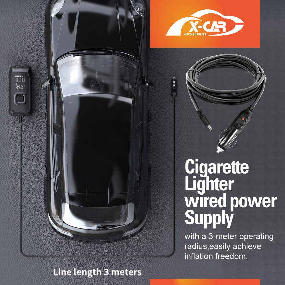 Portable Cordless Air Compressor Air Pump With Jump Starter 150 PSI Tire Inflator Booster