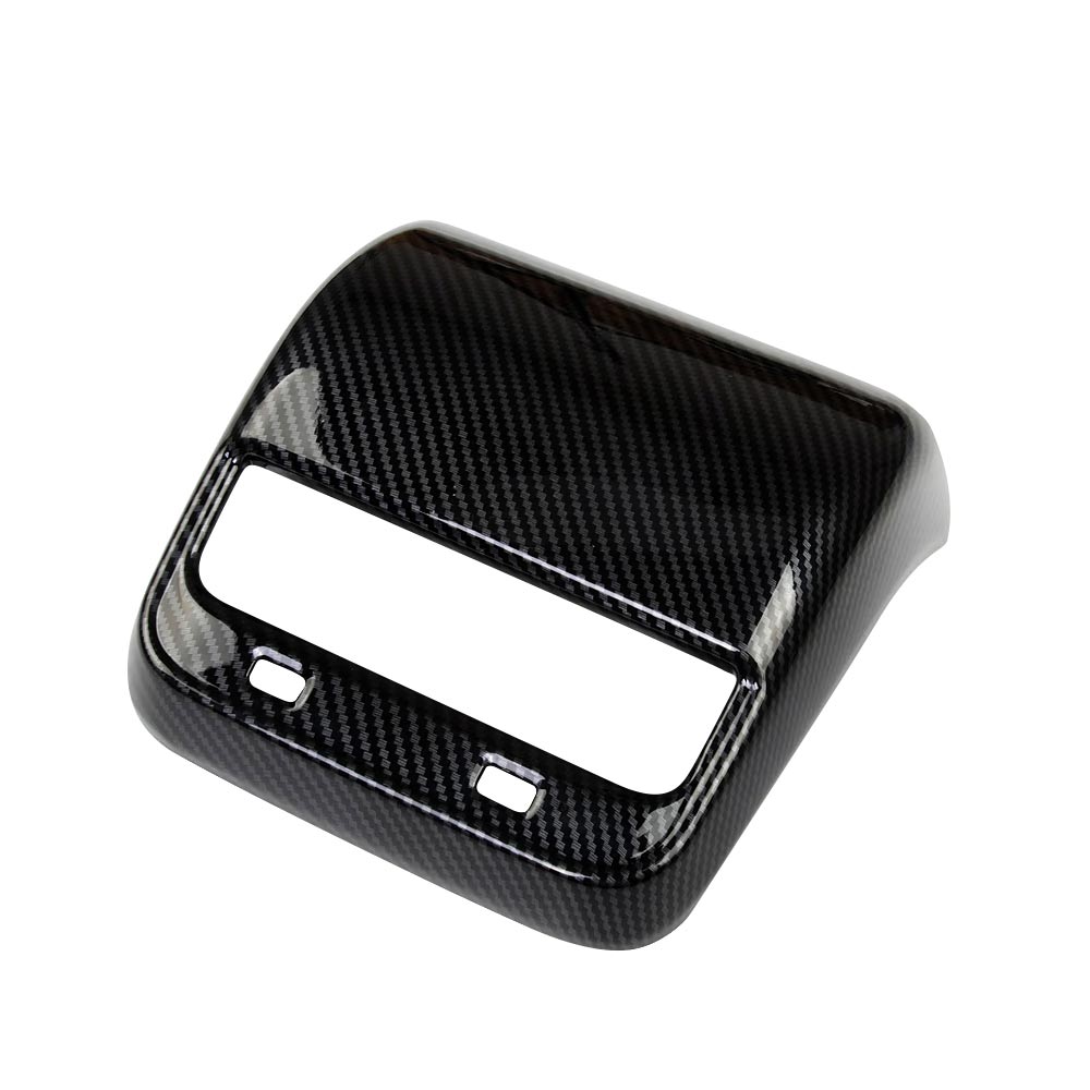 Tesla Model 3 2017-2023 and Model Y 2021-2025 Armrest Pad Rear Air Condition Vent Covers Carbon Fiber Style Interior Protection Accessories