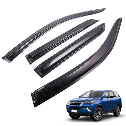 Weathershields for Toyota Fortuner 2015-2025 Car Weather Shields Wind Deflectors Window Sun Visor 4-Piece Set