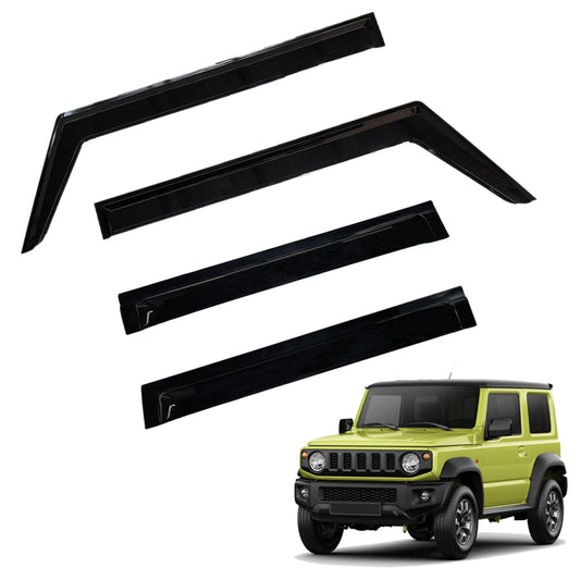 Weathershields for Suzuki Jimny 3-Door 2018-2025 Car Weather Shields Wind Deflectors Window Sun Visor 4-Piece Set