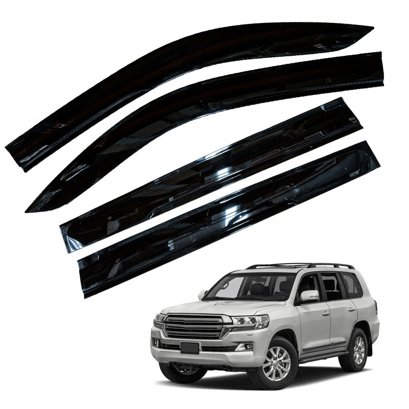 Weathershields for Toyota Landcruiser 200 Series 2007-2021 Car Weather Shields Wind Deflectors Window Sun Visor 4-Piece Set