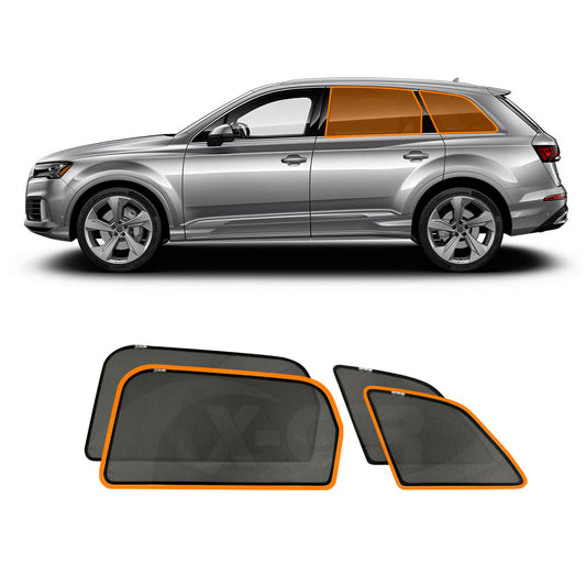 Port Rear Window Sun Shade for Audi Q7 SQ7 2015-2025 Car Sun Blind Mesh