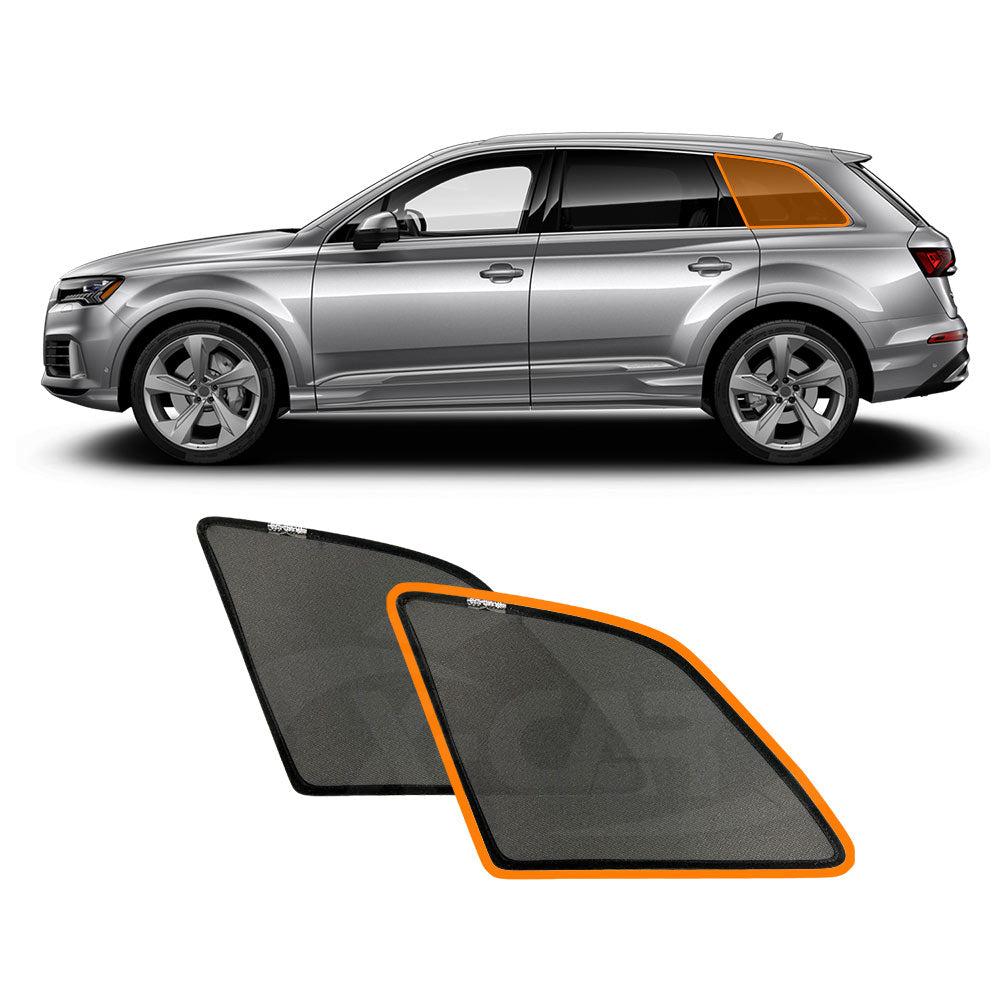 Port Window Sun Shade for Audi Q7 SQ7 2015-2025 Car Sun Blind Mesh Third Row Window