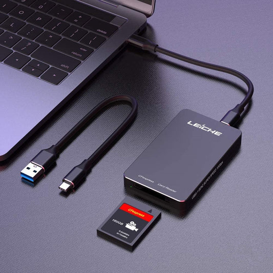 Elaso CFexpress Type B Memory Card Reader with OTG Compatible with iPhone Android Windows Mac