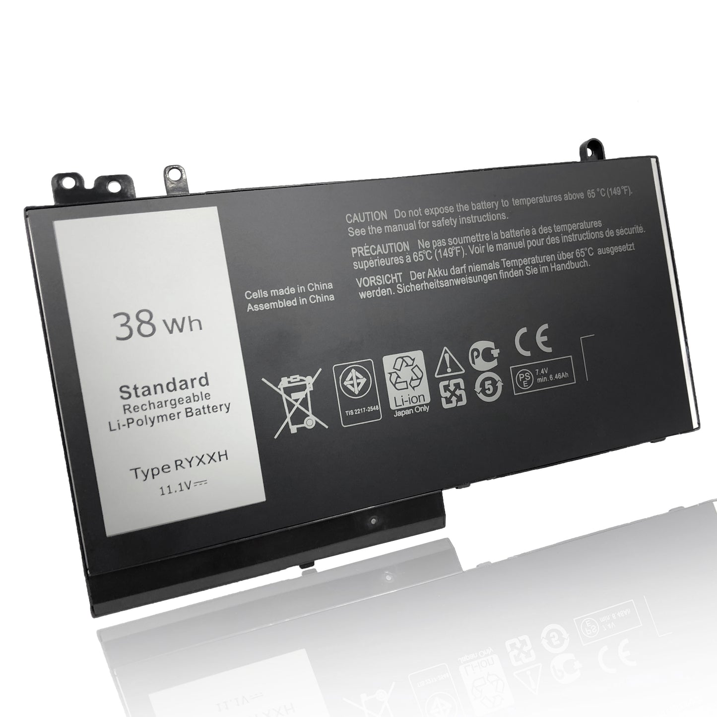 38Wh Dell Latitude E5450 E5550 E5250 Laptop Replacement Battery, Only fit battery part # RYXXH