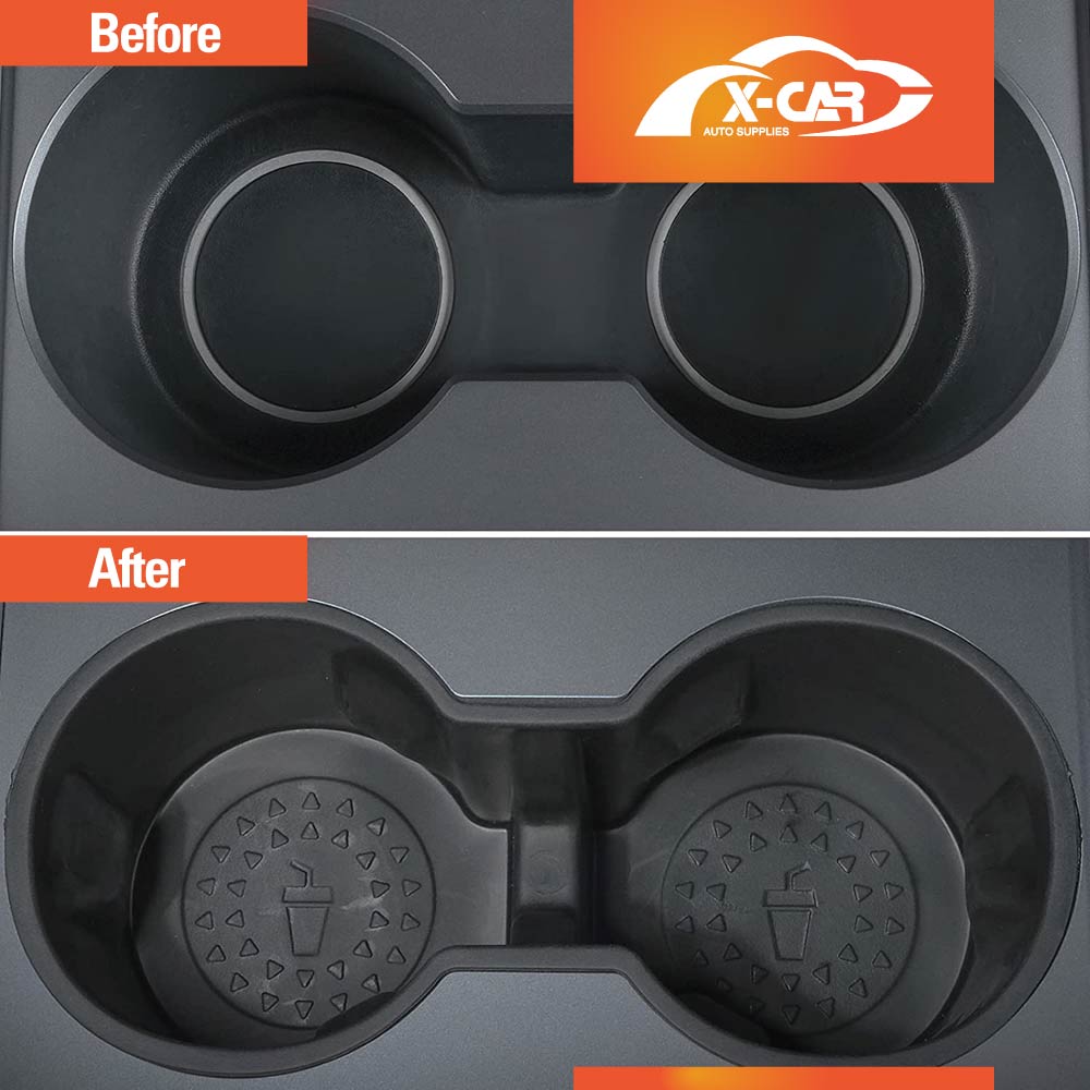 Centre Console Rubber Cup Holder Insert for Tesla Model 3 2017-2023 and Model Y 2021-2025