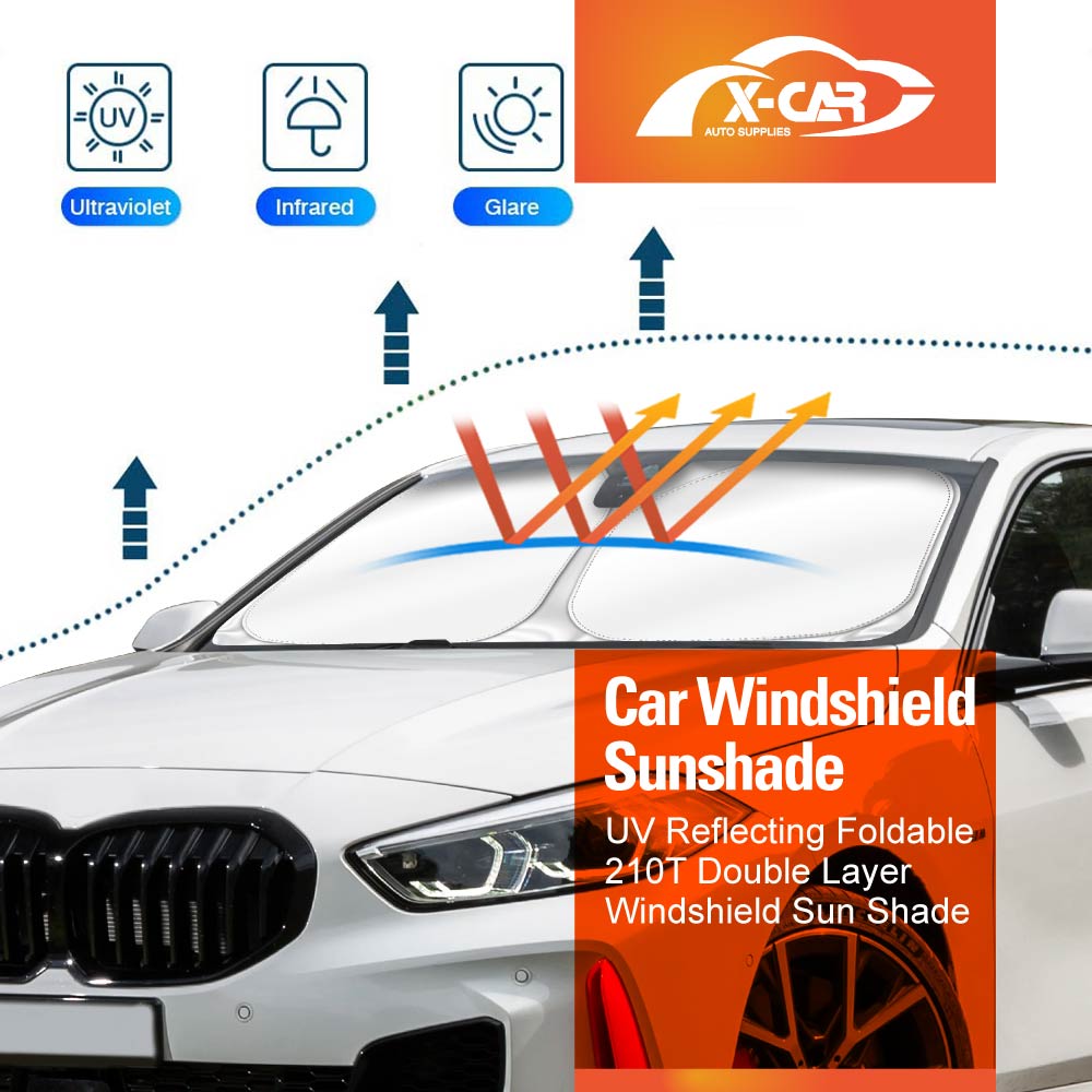 Windshield Sun Shade for BMW 1 Series 2019-2025 Blocks UV Rays Foldable Custom Wind Screen Sun Visor Protector