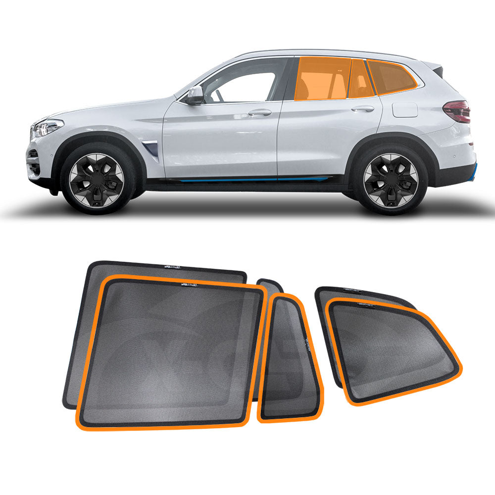 Rear Port Window Sun Shade for BMW iX3 2023-2025 Car Sun Blind Mesh