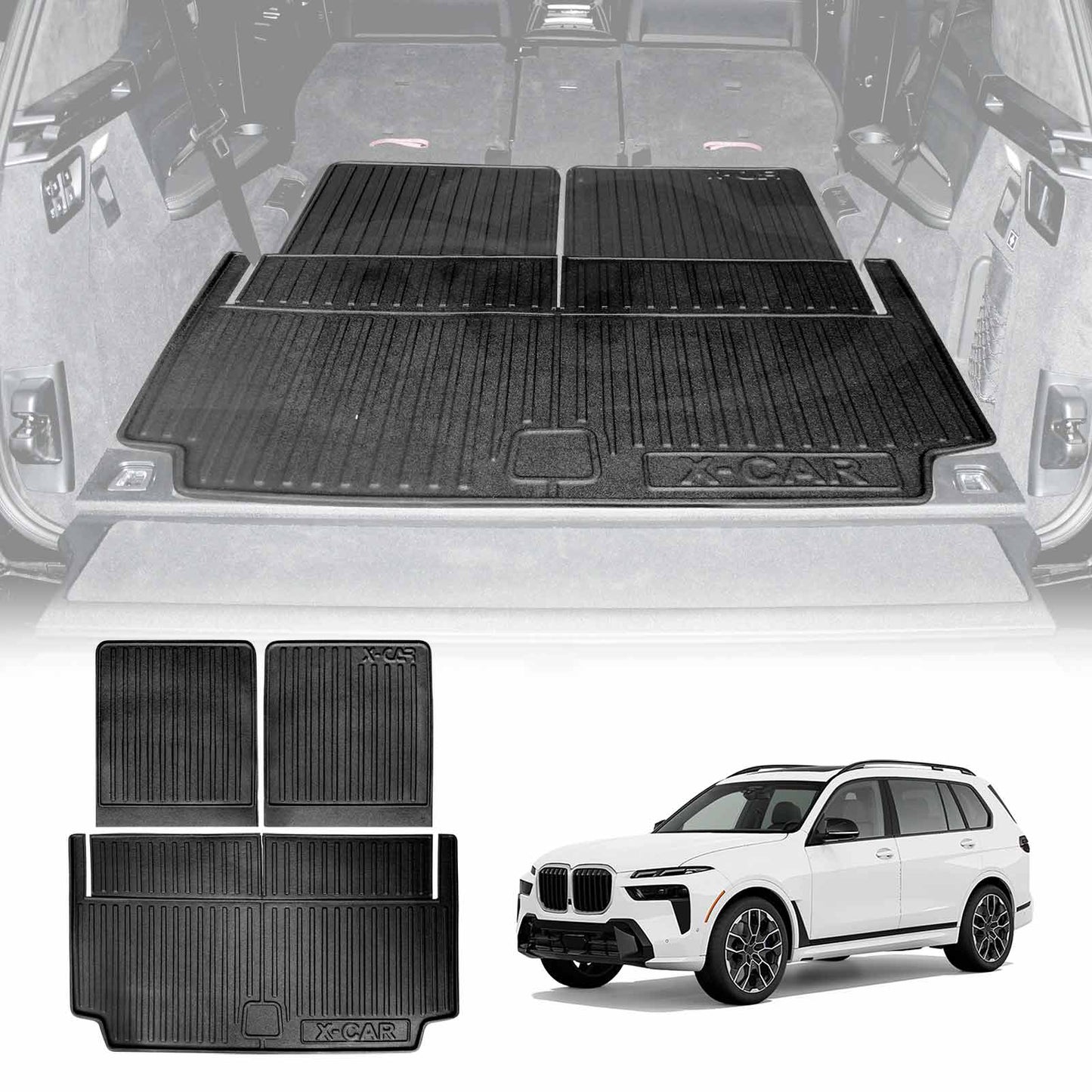 Boot Liner for BMW X7 2018-2025 G07 Series Heavy Duty Cargo Trunk Cover Mat Luggage Tray